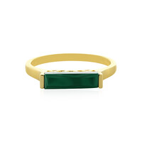 Anillo de hombre en plata con Malaquita