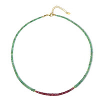 Collar en plata con Esmeralda de Brasil