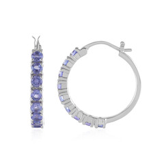 Pendientes en plata con Tanzanita
