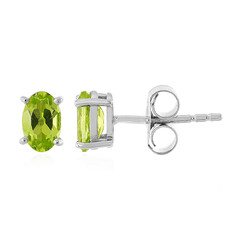 Pendientes en plata con Peridoto de Jilin