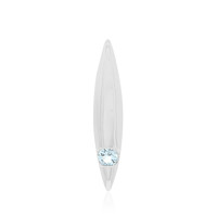 Colgante en plata con Topacio azul cielo