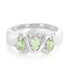 Anillo en plata con Turmalina Paraíba
