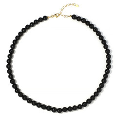 Collar en plata con Turmalina negra