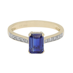 Anillo en oro con Cianita