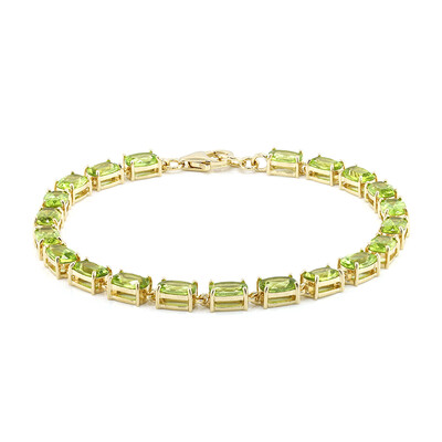 Brazalete en plata con Peridoto de Birmania
