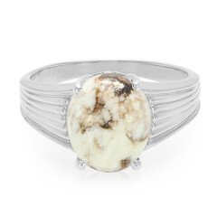 Anillo de hombre en plata con Magnesita