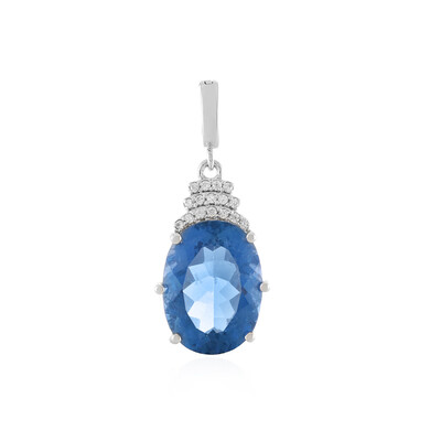 Colgante en plata con Fluorita de color cambiante