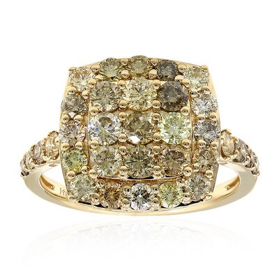 Anillo en oro con Diamante fancy SI2 (CIRARI)