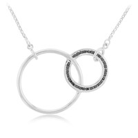 Collar en plata con Espinela negra