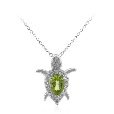 Collar en plata con Peridoto de Birmania