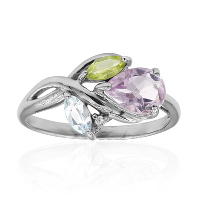 Anillo en plata con Amatista Rosa de Francia