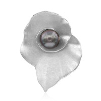 Colgante en plata con Perla cultivada de Tahití