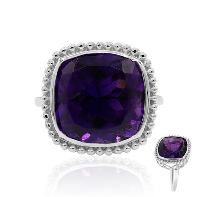 Anillo en plata con Amatista de Marruecos