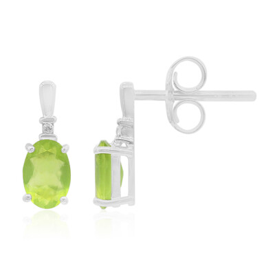 Pendientes en plata con Ópalo verde de Brasil