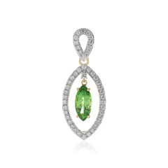Colgante en oro con Granate verde menta de Merelani (SUHANA)