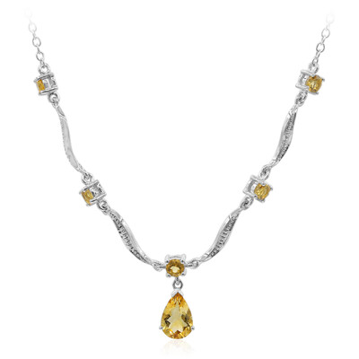 Collar en plata con Citrino