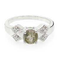 Anillo en plata con Espectrolita