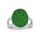 Anillo en plata con Uvarovita (Bali Barong)