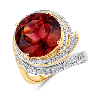 Anillo en oro con Turmalina rosa (SUHANA)