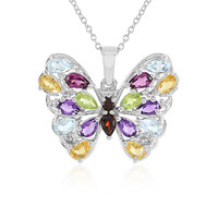 Collar en plata con Amatista de Zambia