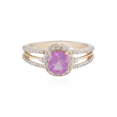 Anillo en oro con Zafiro Luc Yen (sin calentar) (AMAYANI)