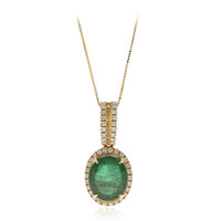 Collar en oro con Esmeralda de Zambia AAA (CIRARI)