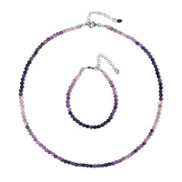 Set en plata con Fluorita