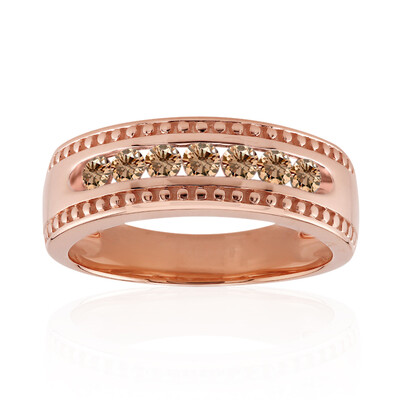 Anillo en oro con Diamante rosa de Francia de Argyle SI1 (Annette)