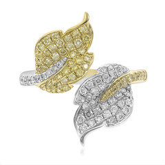 Anillo en oro con Diamante amarillo SI2 (CIRARI)