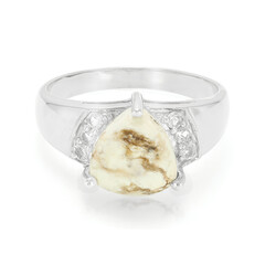 Anillo de hombre en plata con Magnesita