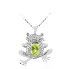 Collar en plata con Peridoto de Birmania