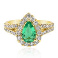 Anillo en oro con Esmeralda de Colombia (CIRARI)