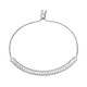 Brazalete en plata con Topacio blanco