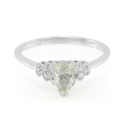 Anillo en plata con Turmalina cuprífera