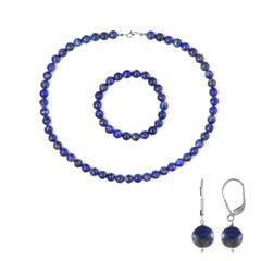 Set en plata con Lapislázuli