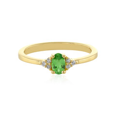 Anillo en plata con Tsavorita