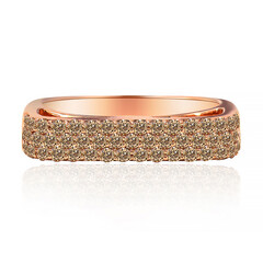 Anillo en oro con Diamante rosa de Francia de Argyle SI1
