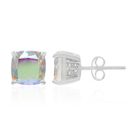 Pendientes en plata con Cuarzo Rayo de luna