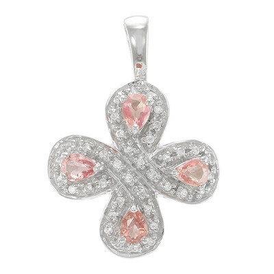 Colgante en plata con Zafiro Padparadscha