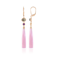 Pendientes en plata con Calcedonia lavanda (KM by Juwelo)