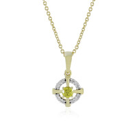 Collar en oro con Diamante amarillo I4