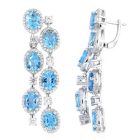 Pendientes en plata con Topacio de Marambaia