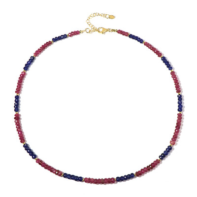 Collar en plata con Hematita dorada (Riya)