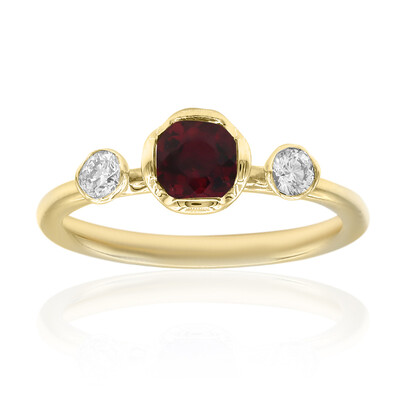 Anillo en oro con Rubelita de Brasil AAA (CIRARI)