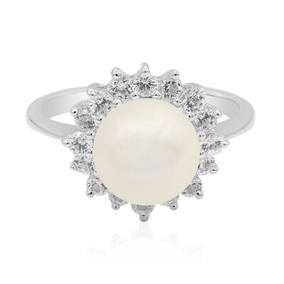 Anillo en plata con Perla Freshwater