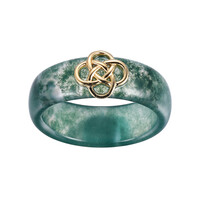 Anillo en plata con Ágata de musgo