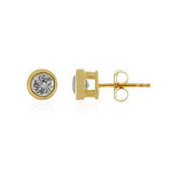 Pendientes en plata con Cuncita amarillo canario