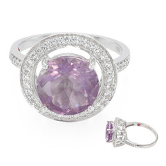 Anillo en plata con Fluorita de España