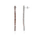 Pendientes en plata con Granate de Mozambique