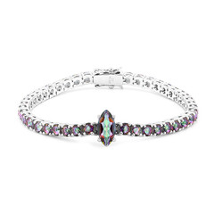 Brazalete en plata con Cuarzo místico